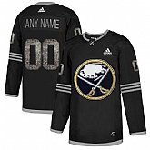 Customized Men's Sabres Any Name & Number Black Shadow Logo Print Adidas Jersey,baseball caps,new era cap wholesale,wholesale hats